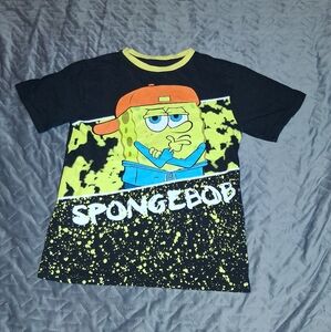 Nickelodeon Black and Yellow SpongeBob T-Shirt